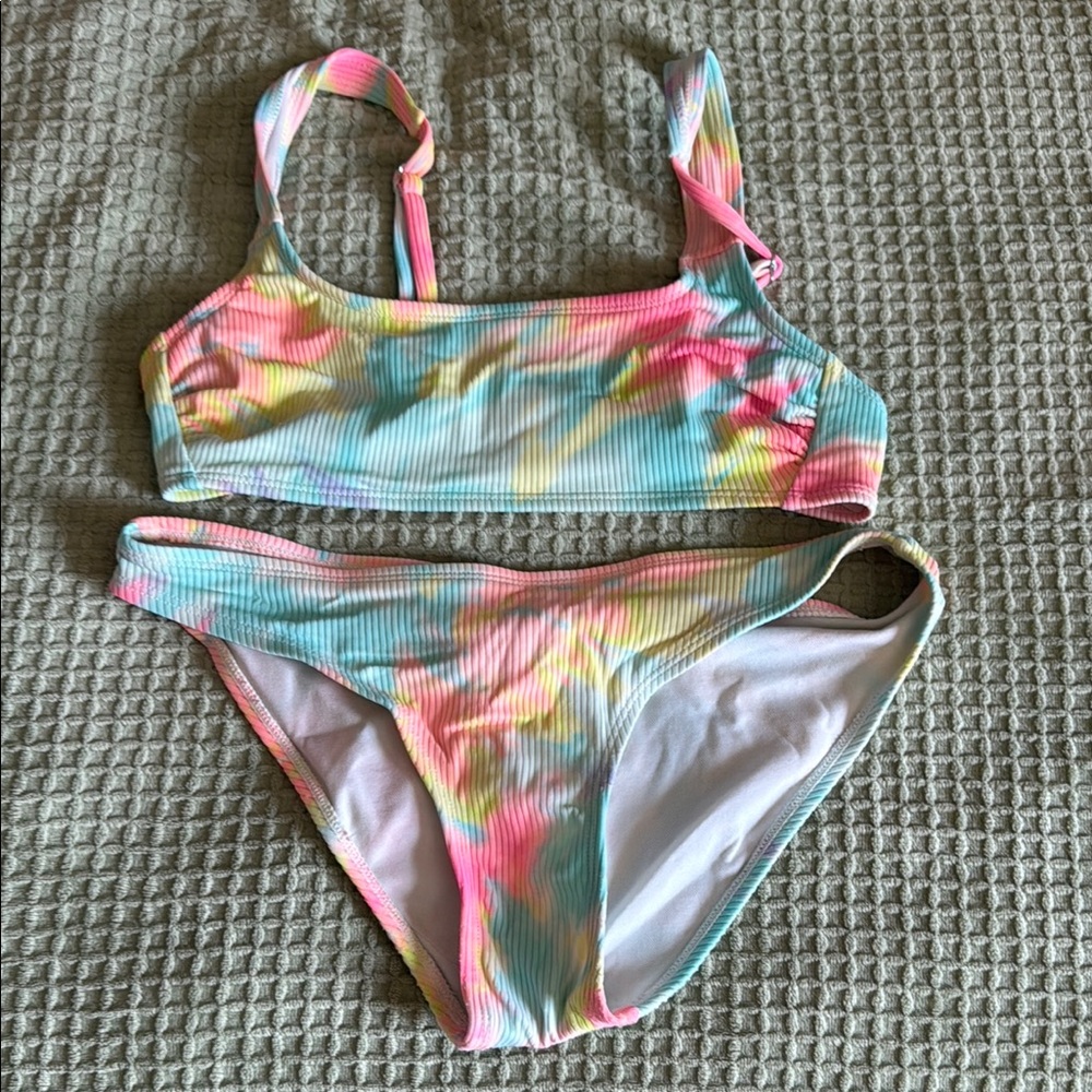 Xhilaration Multicolor Tie-Dye Bikini